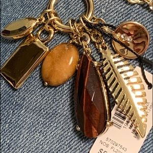 NWT White House Black Market Semiprecious Stone Charm Necklace 💥